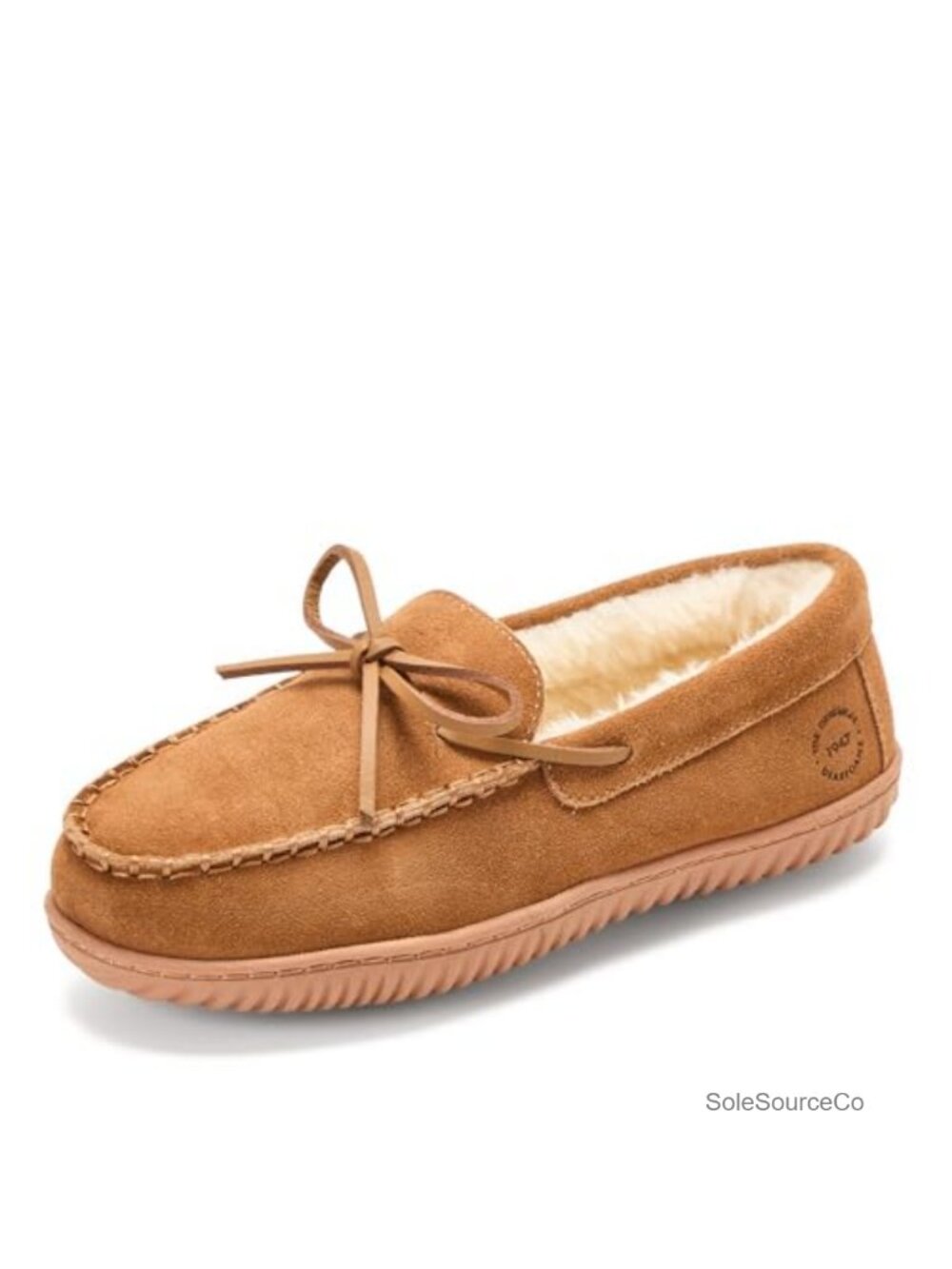 Genuine Suede Mocc with Memory Foam Indoor Outdoor Women's House Shoes